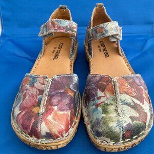 Josef Seibel Rosalie Sandal in Graphite Print-Size 37